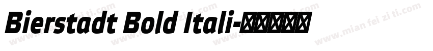 Bierstadt Bold Itali字体转换